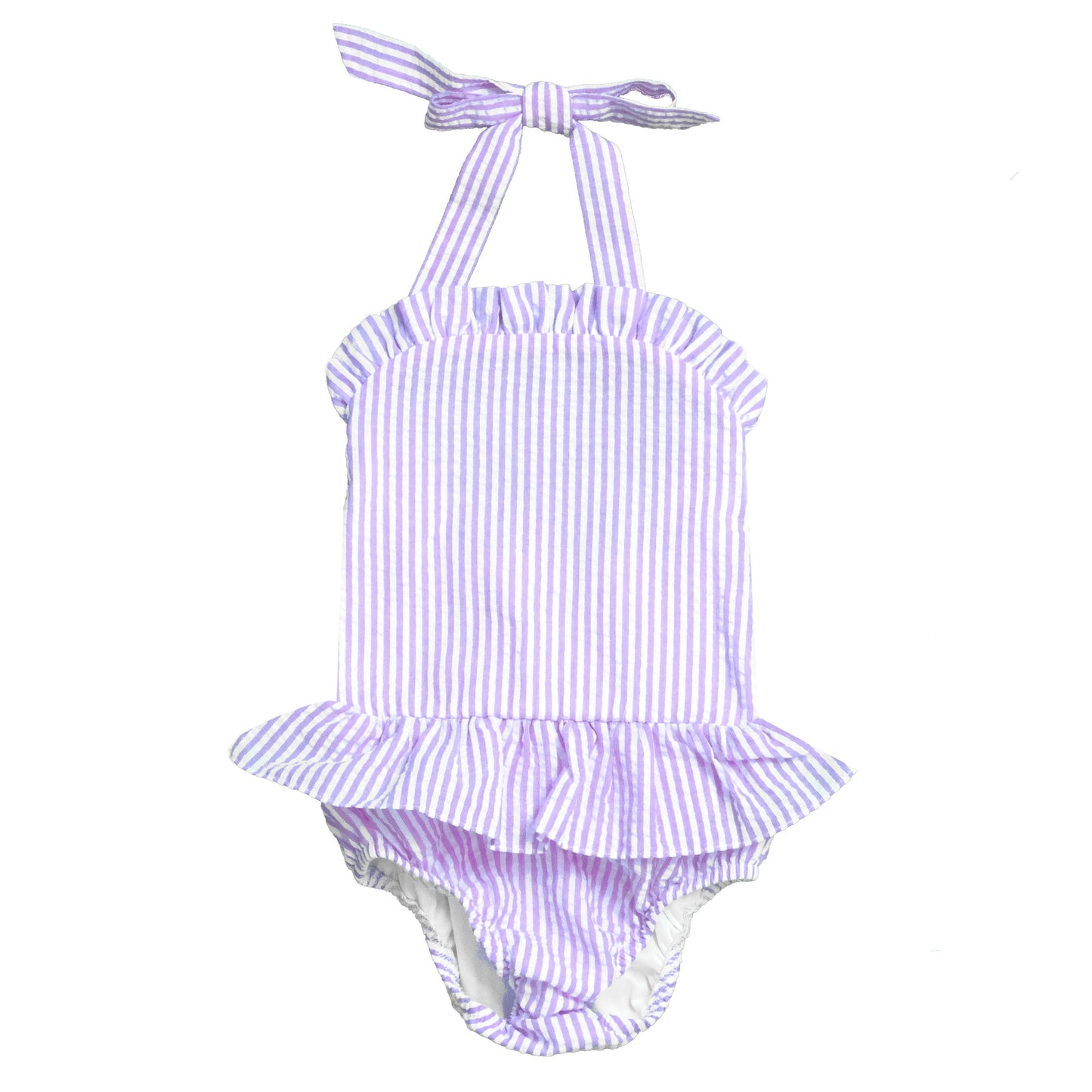Seersucker Ruffle One Piece