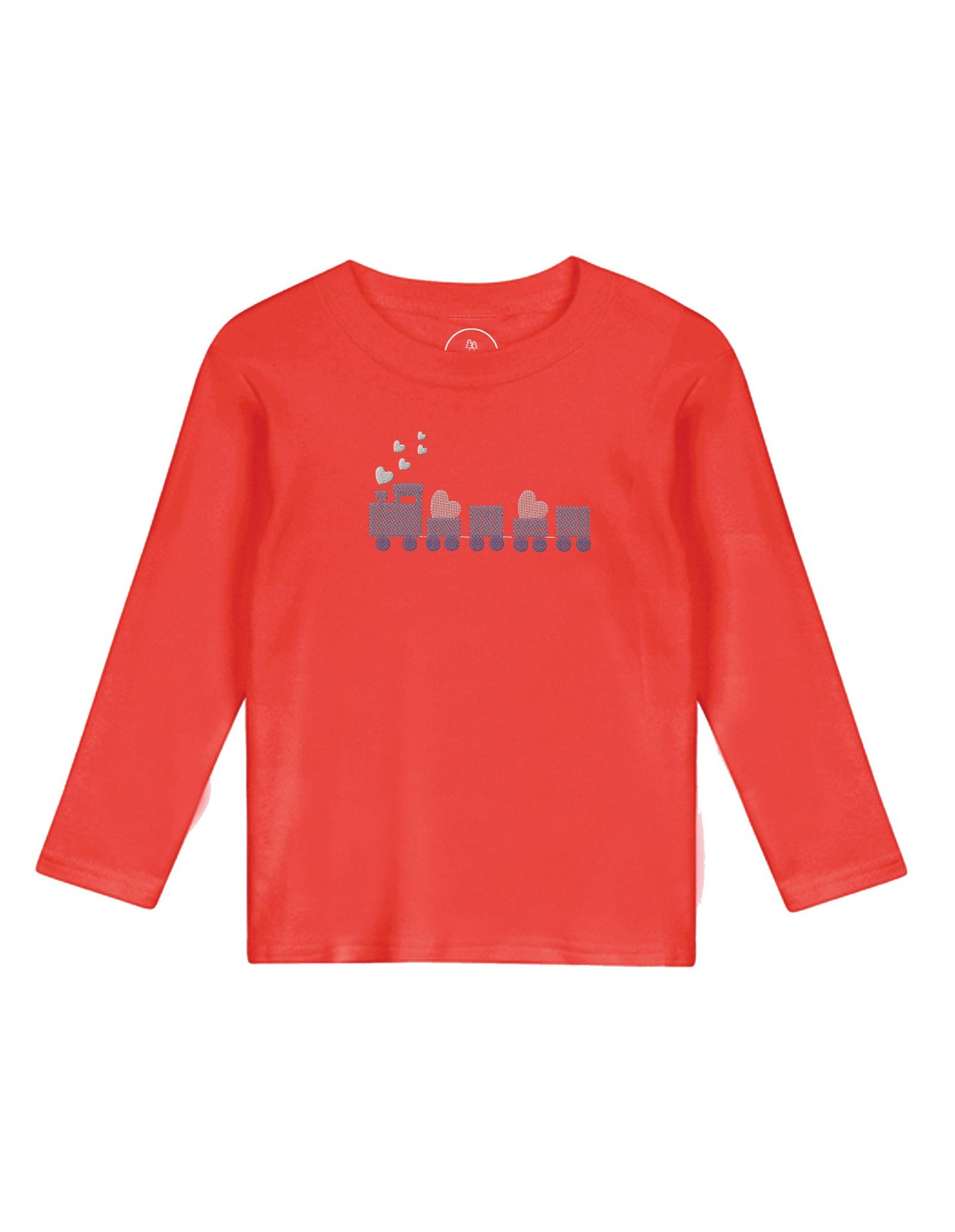 Valentine's Day Heart Train Long Sleeve Shirt