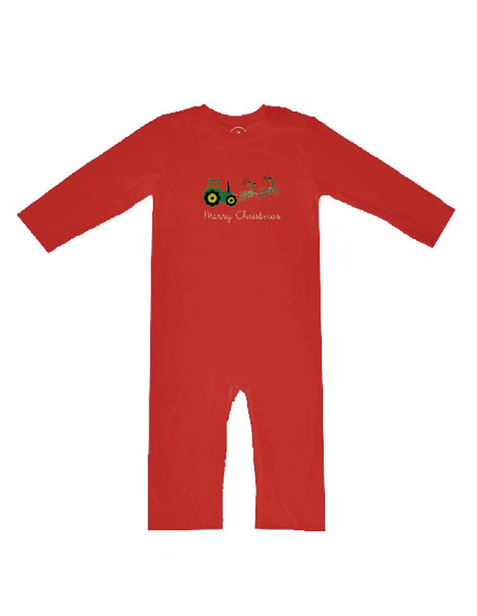 Tractor and Reindeer Romper