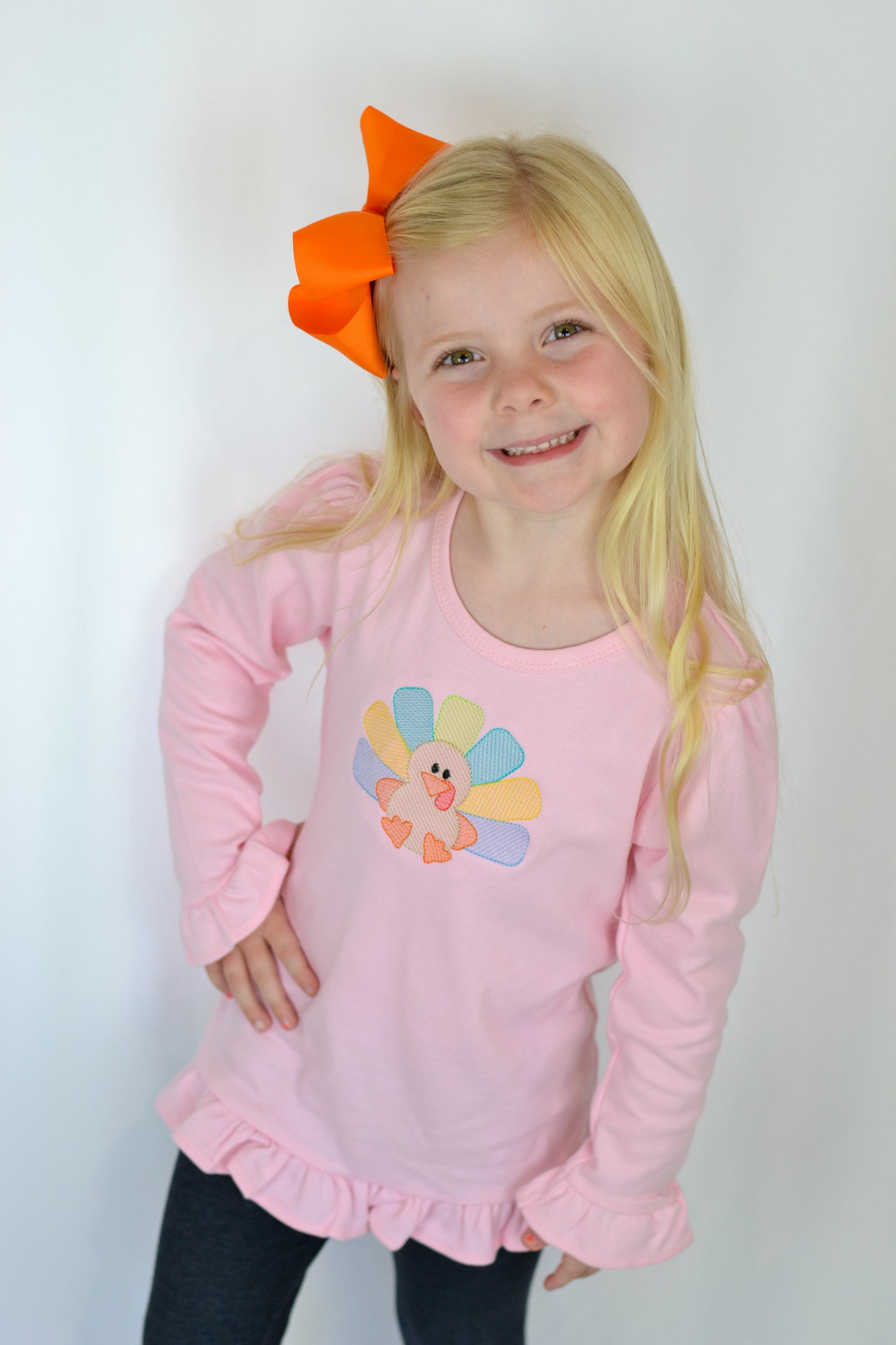 Turkey Long Sleeve Ruffle Shirt