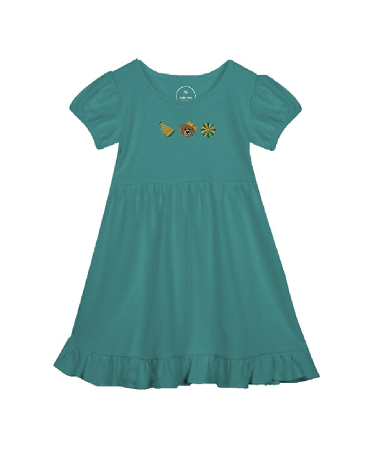 Bear Cheer Ruffle Dress