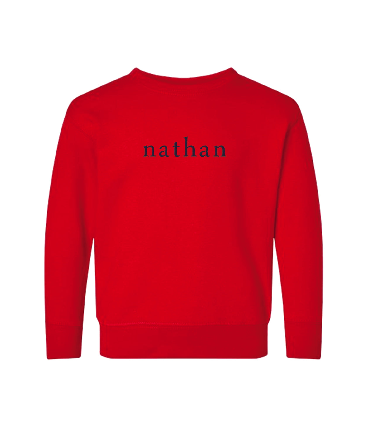 Custom Name Embroidered Sweatshirt Kids