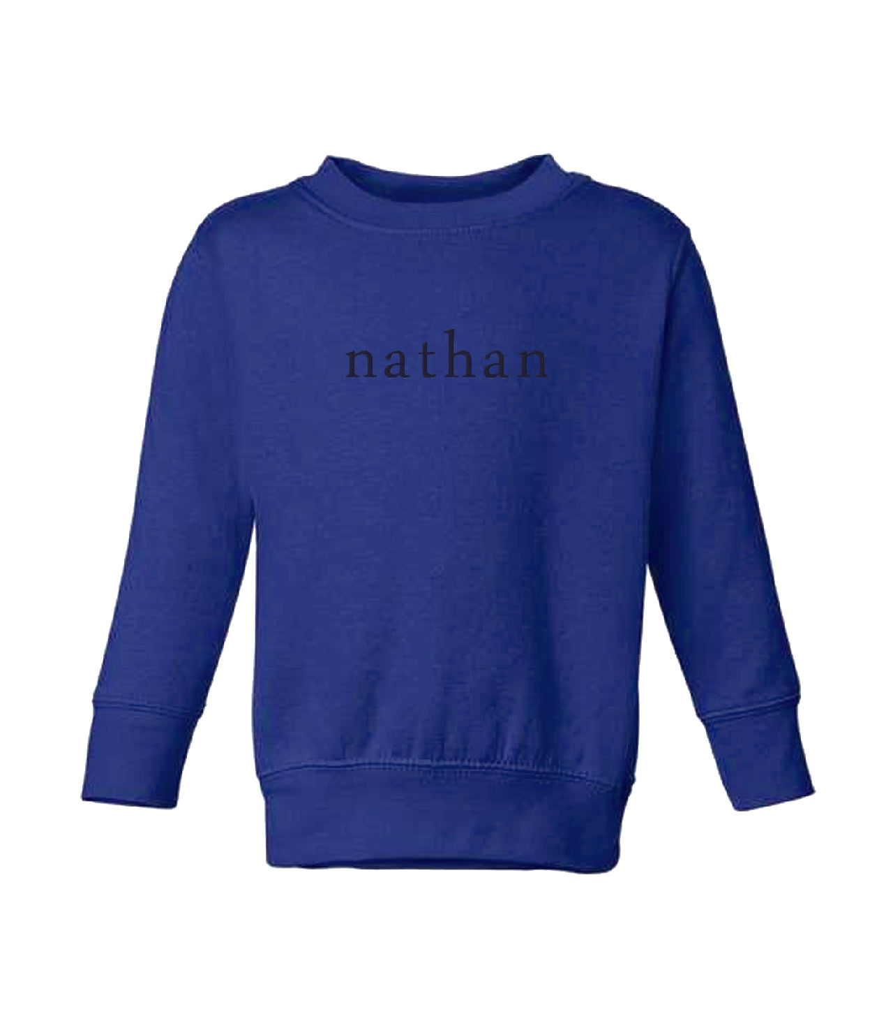 Custom Name Embroidered Sweatshirt Kids