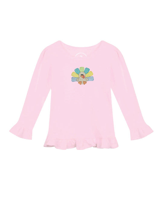 Turkey Long Sleeve Ruffle Shirt