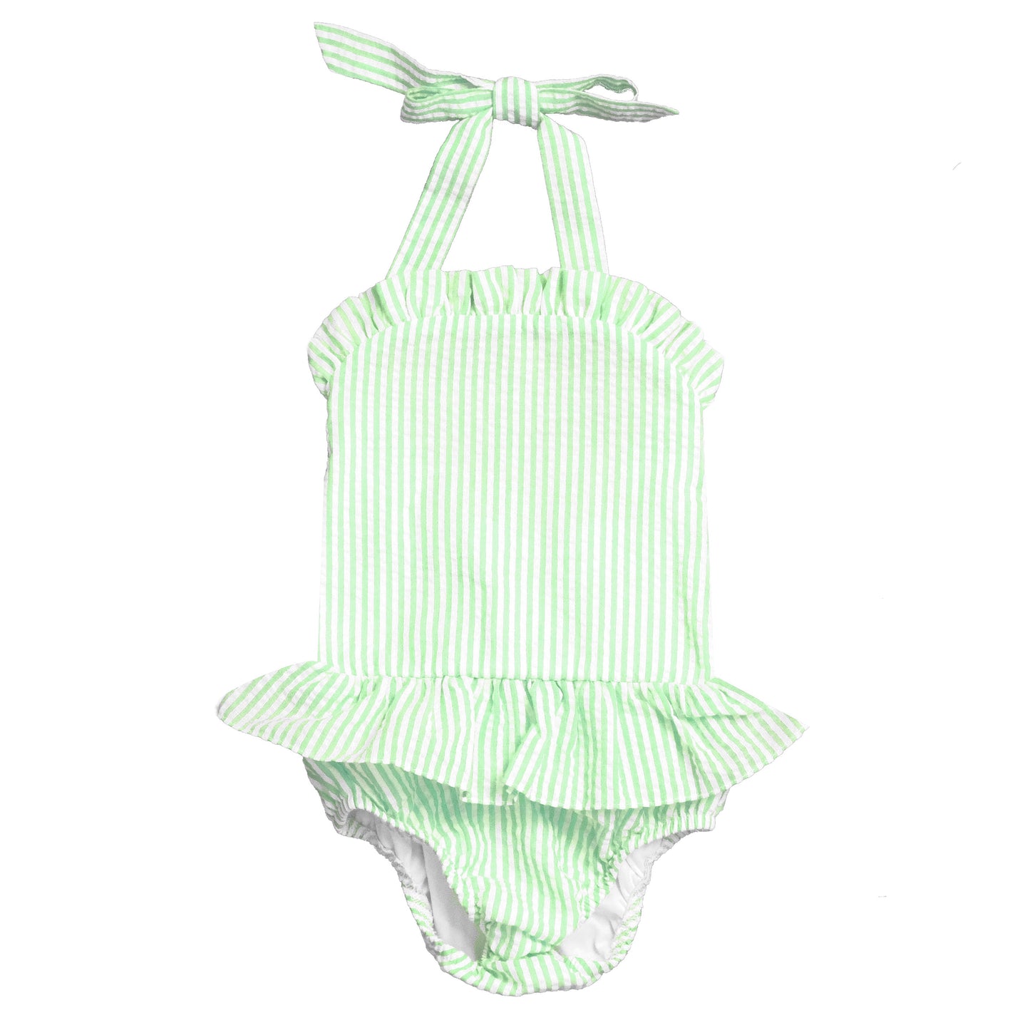 Seersucker Ruffle One Piece