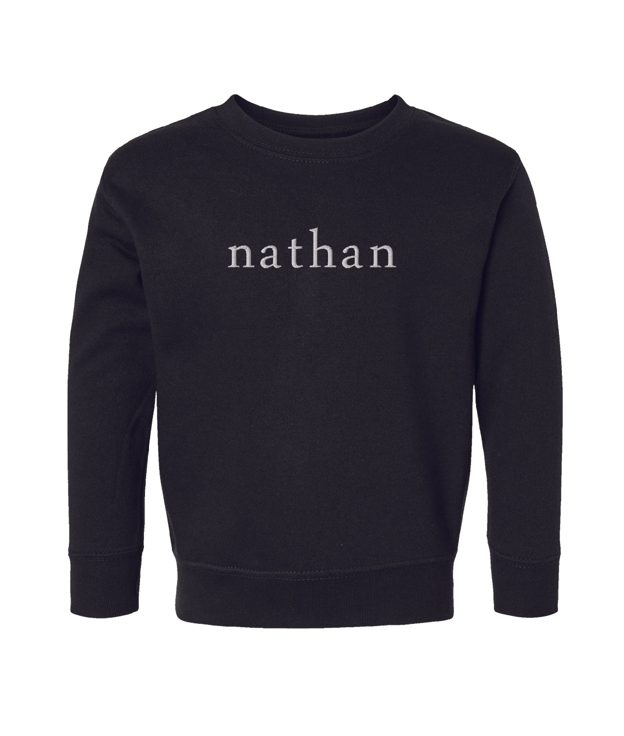 Custom Name Embroidered Sweatshirt Kids