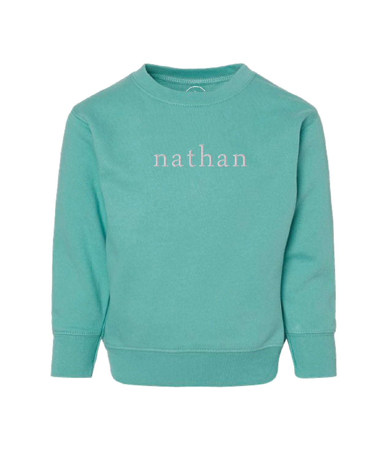 Custom Name Embroidered Sweatshirt Kids