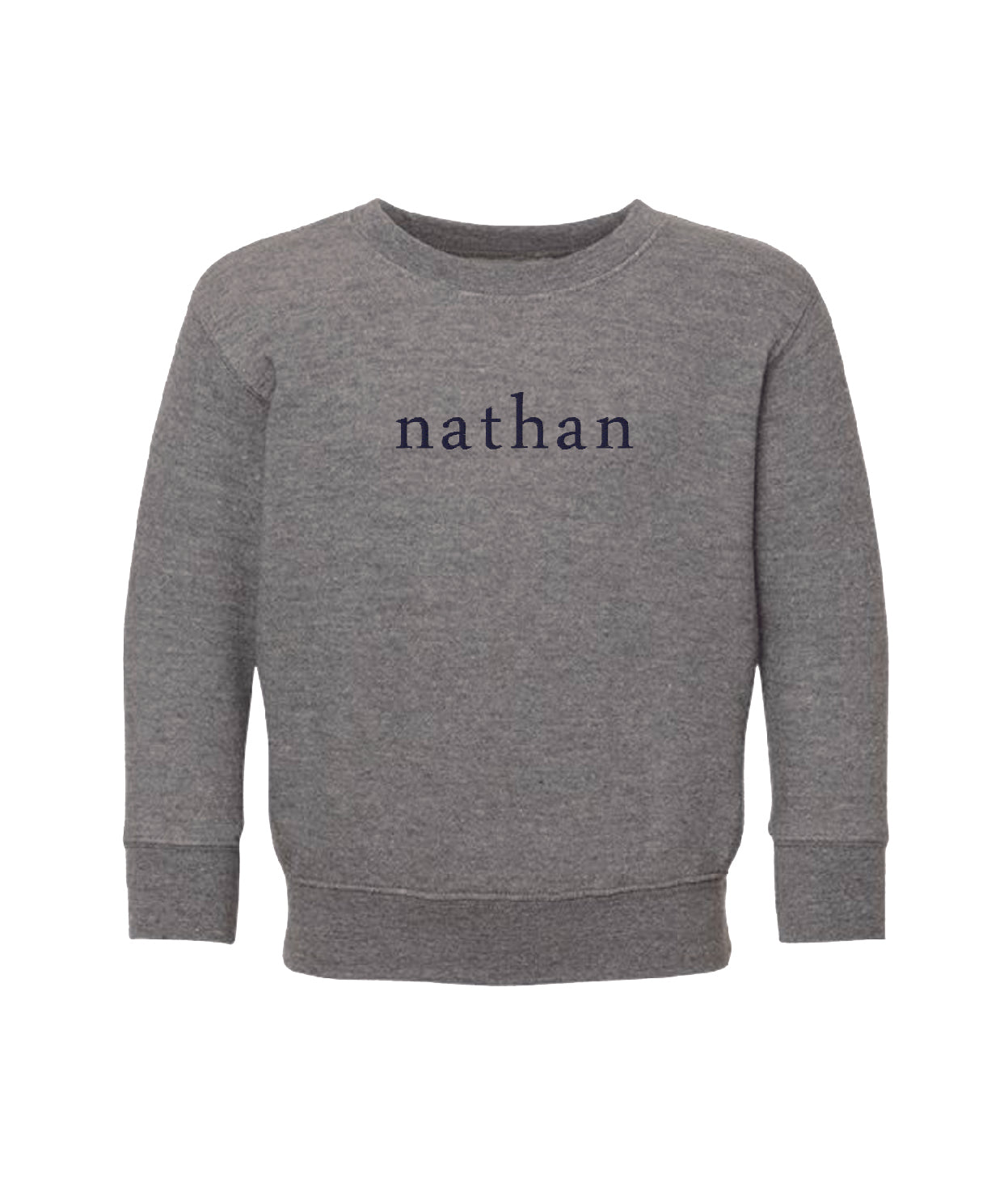 Custom Name Embroidered Sweatshirt Kids