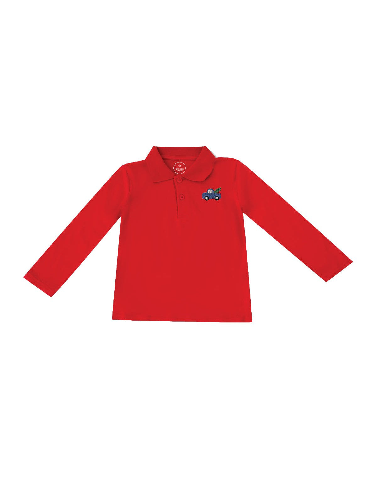 Christmas Truck Long Sleeve Polo